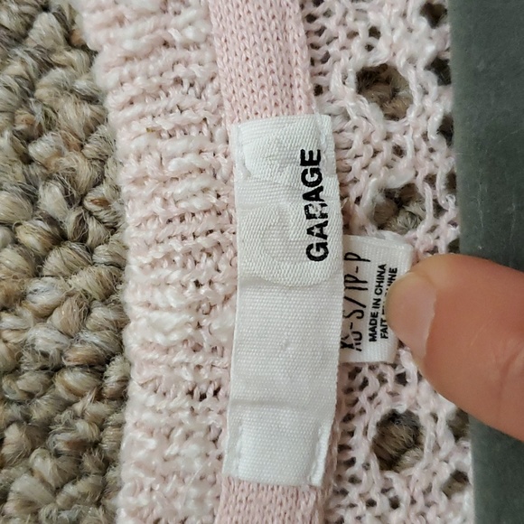 Garage Beautiful Light Pink Sweater Size XS EUC - Picture 2 of 8